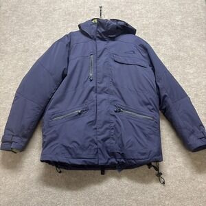 Polar Edge Mens Navy Blue Hooded Ski Jacket Insulated Parka Size Small RN098223